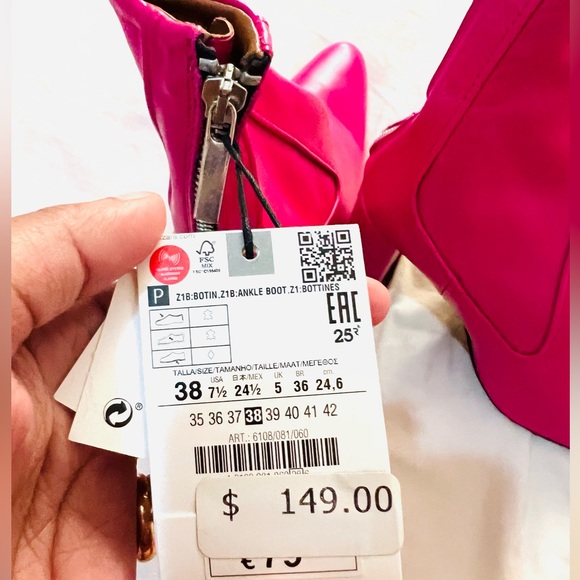 Zara Women’s Pink Boots - Picture 5 of 6